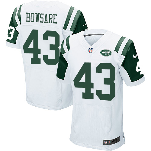 Men's Elite Julian Howsare Nike Jersey White Road - #43 NFL New York Jets